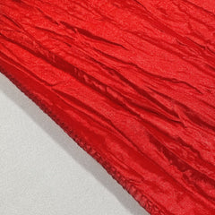 14 x 108 inch Crinkle Taffeta Table Runner Red