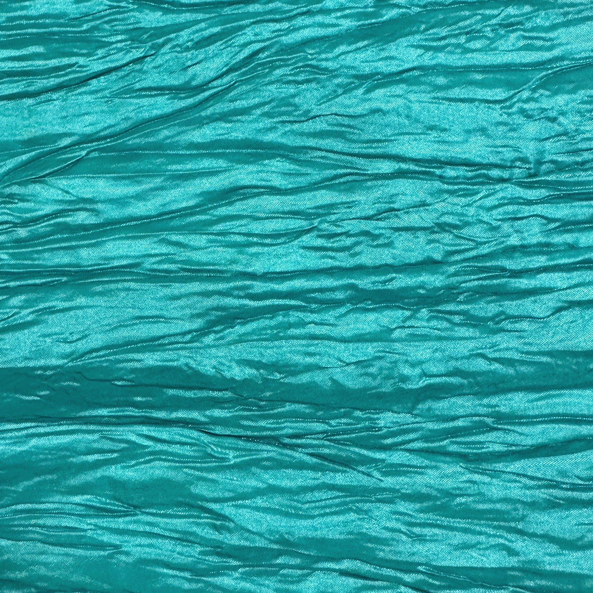 14 x 108 inch Crinkle Taffeta Table Runner Teal