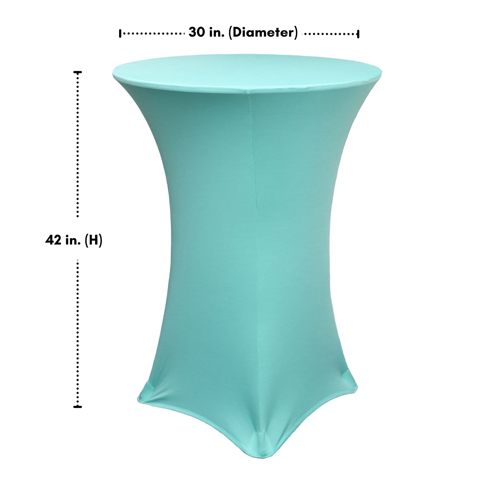 30 inch Highboy Cocktail Round Spandex Table Cover Tiffany