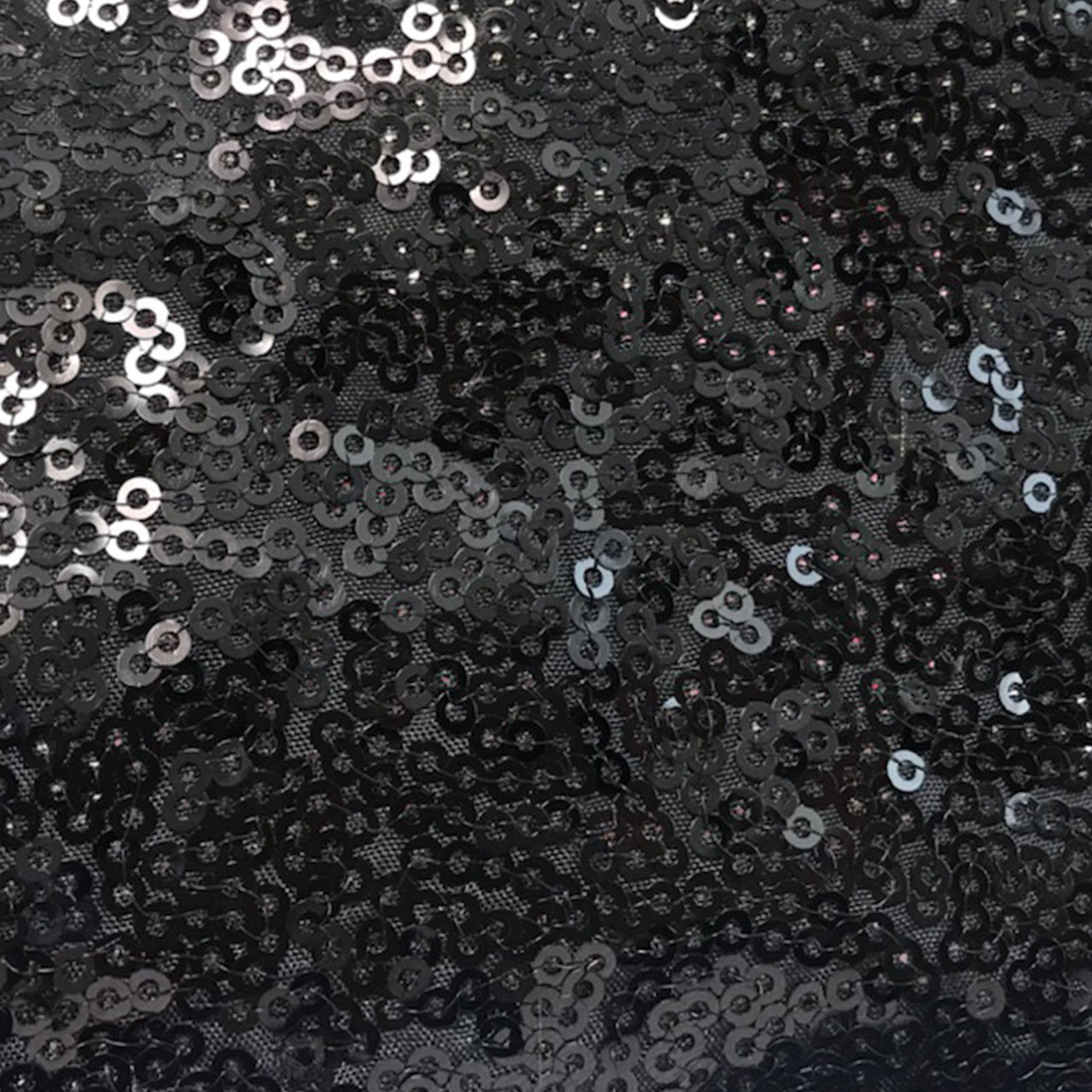 120 inch Glitz Sequin Round Tablecloth Black