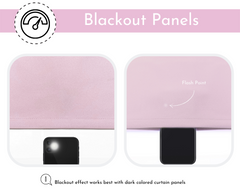42 X 84 Inch Blackout Polyester Curtains with Rod Pocket Blush - 2 Panels