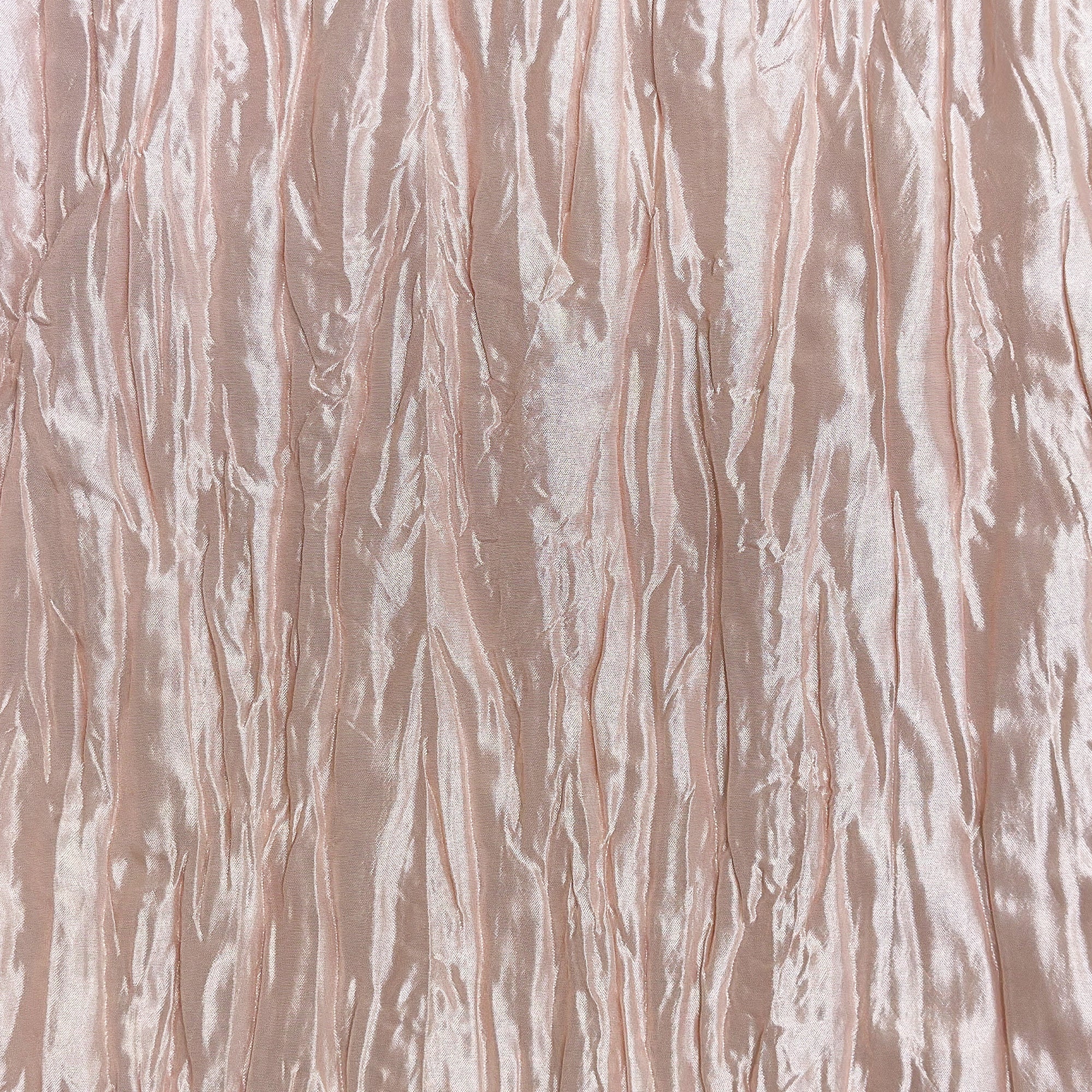 14 x 108 inch Crinkle Taffeta Table Runner Blush