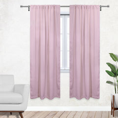 42 X 84 Inch Blackout Polyester Curtains with Rod Pocket Blush - 2 Panels