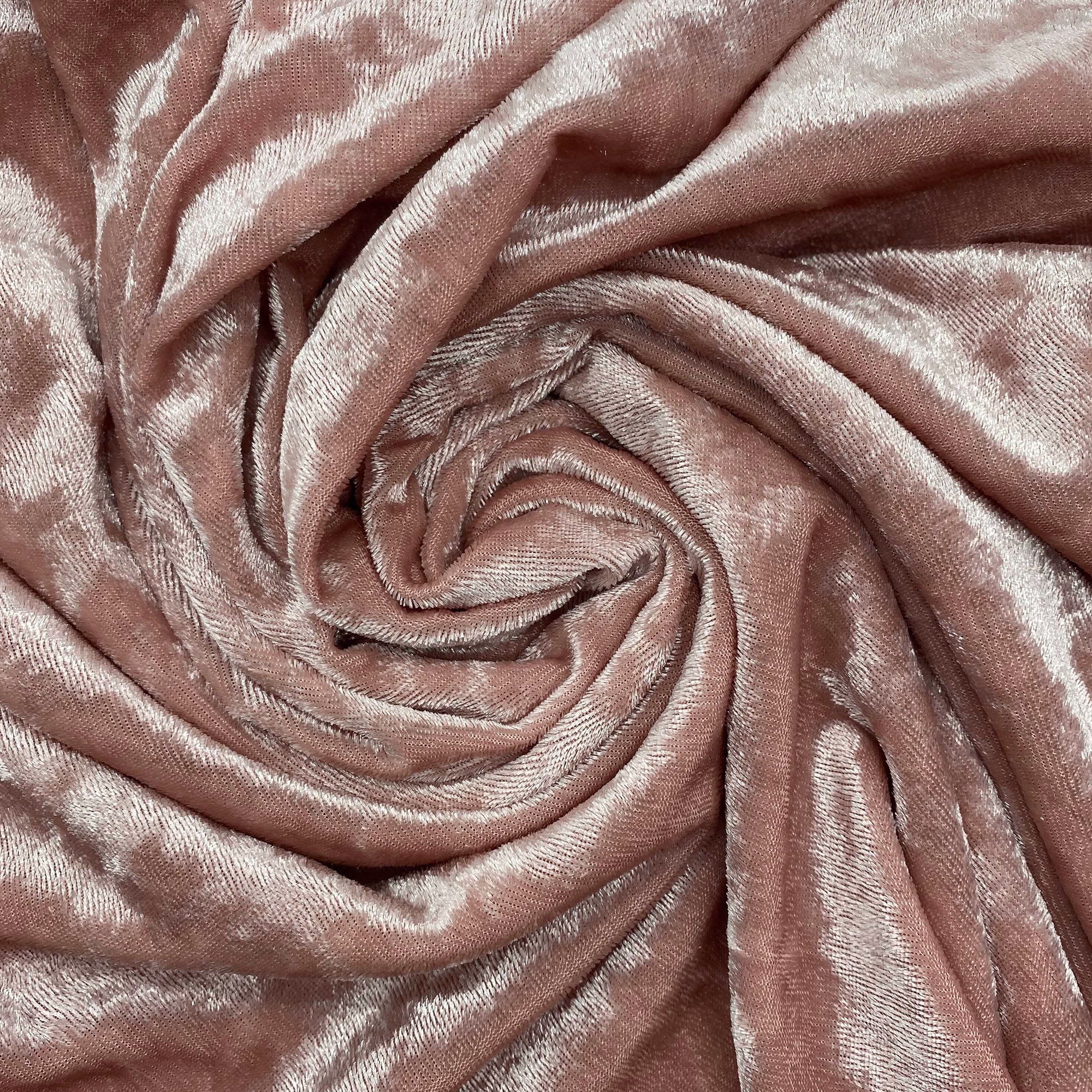 20 Inch Crushed Velvet Cloth Napkins Blush (Pack of 10)