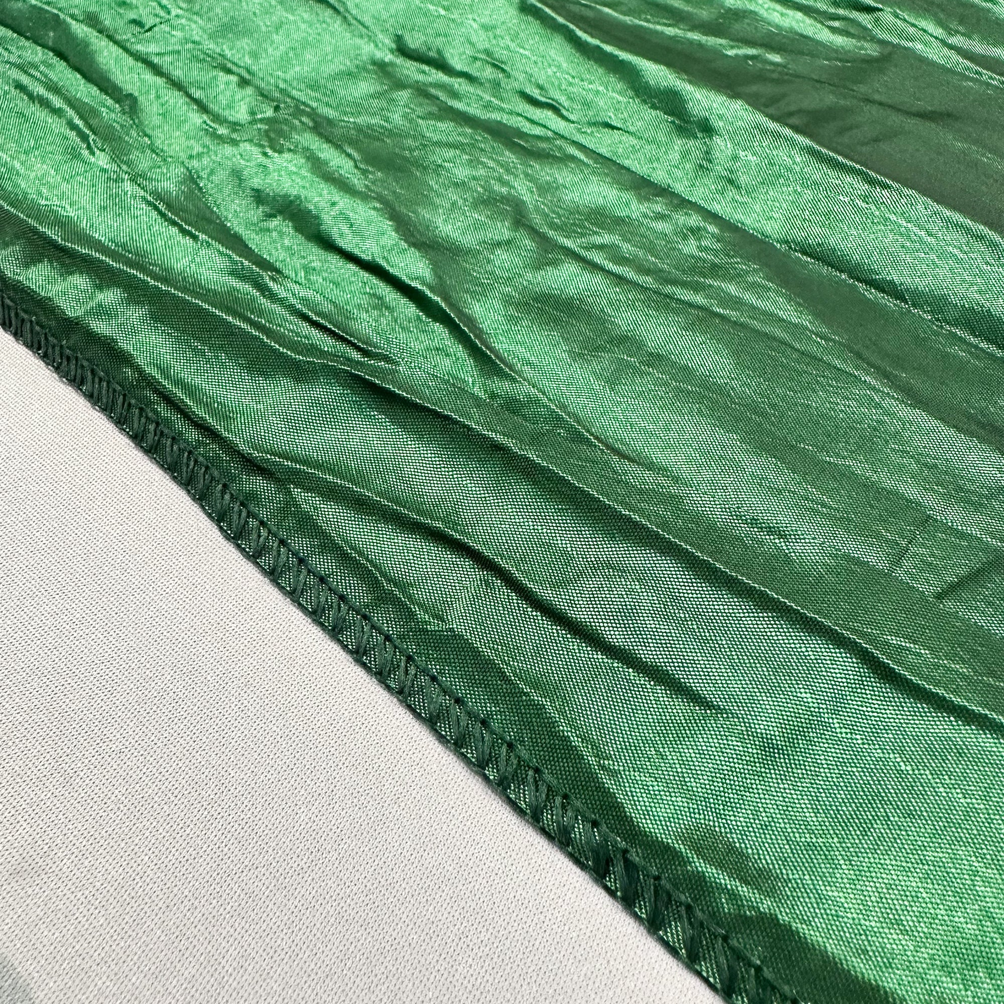 14 x 108 inch Crinkle Taffeta Table Runner Hunter Green