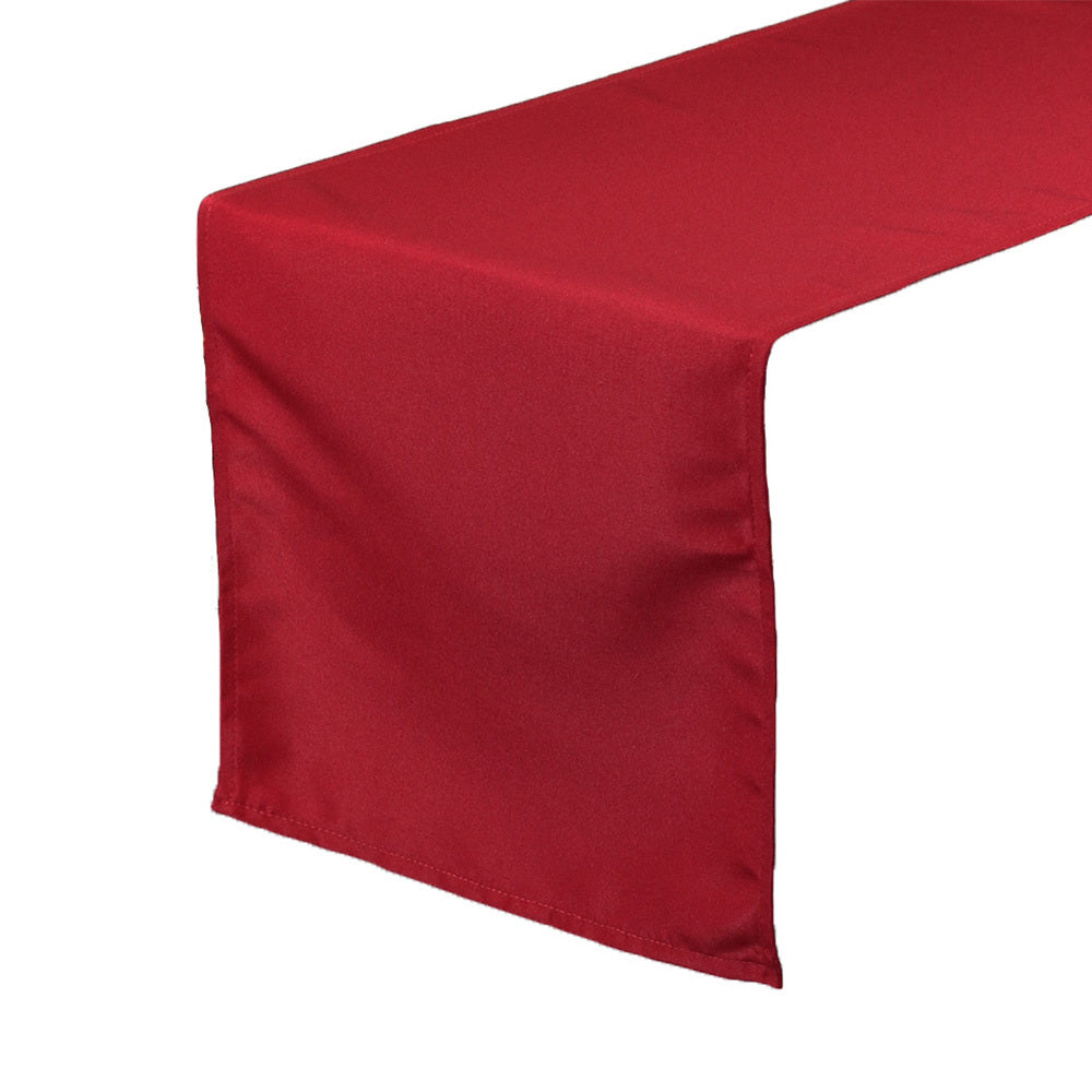14 x 108 inch Polyester Table Runner Dark Red