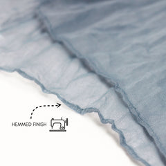 35 in X 10 ft Gauze Cheesecloth Table Runner Dusty Blue