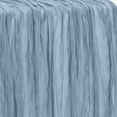 35 in X 10 ft Gauze Cheesecloth Table Runner Dusty Blue