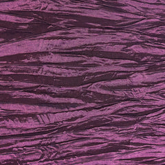 14 x 108 inch Crinkle Taffeta Table Runner Eggplant
