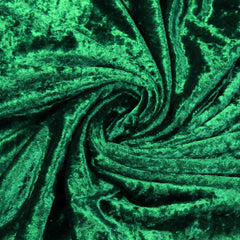 14 x 108 Inch Crushed Velvet Table Runner Emerald Green