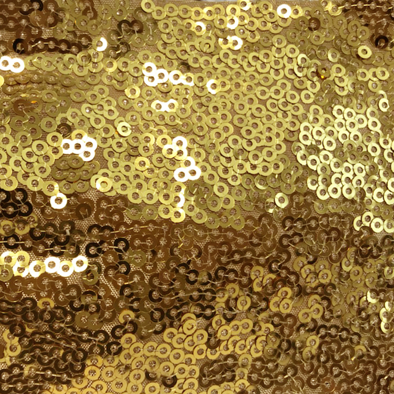 132 inch Glitz Sequin Round Tablecloth Gold