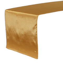 14 x 108 inch Satin Table Runner Gold