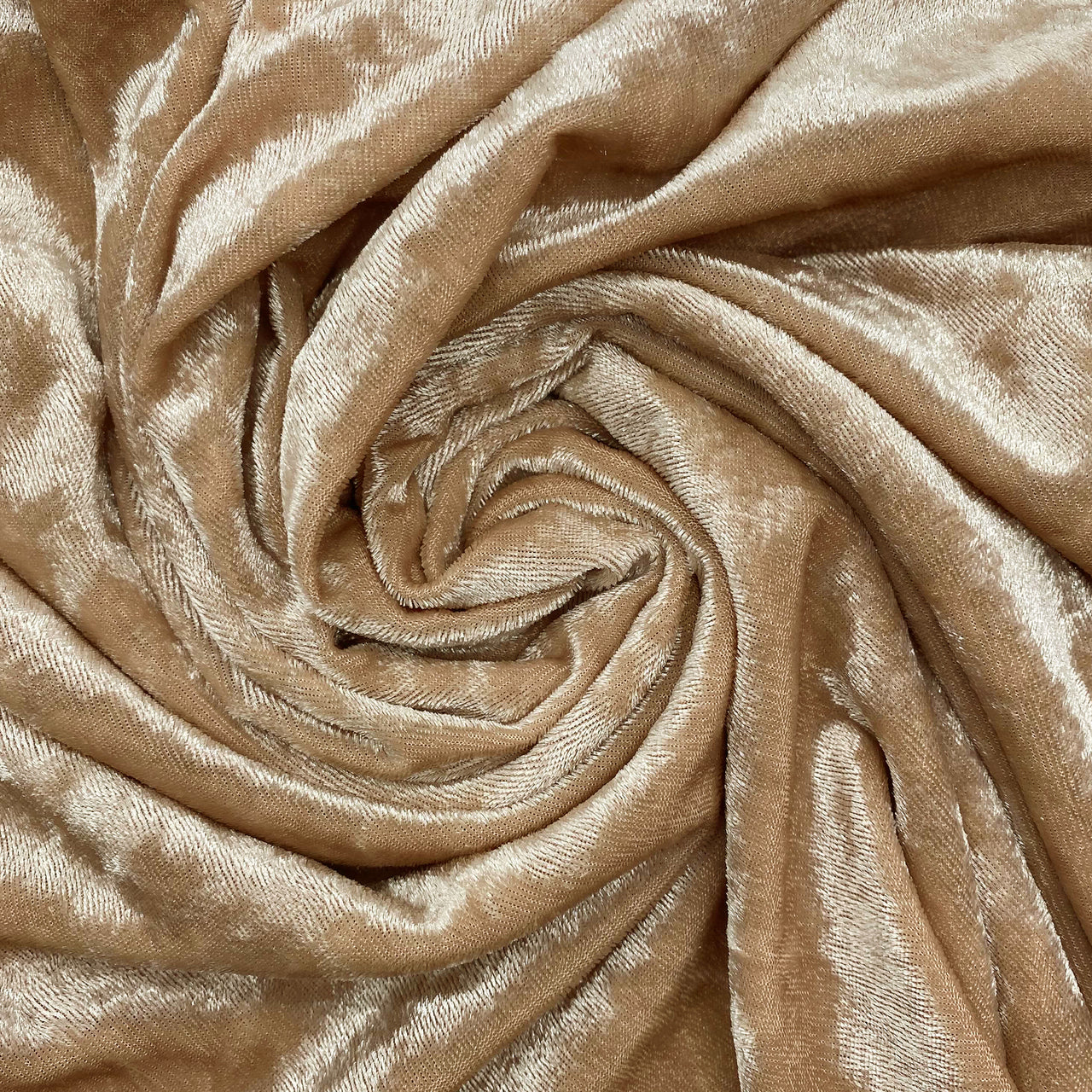 14 x 108 Inch Crushed Velvet Table Runner Champagne