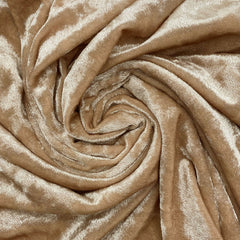 14 x 108 Inch Crushed Velvet Table Runner Champagne