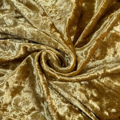 10 Pack 20 Inch Crushed Velvet Cloth Napkins Gold