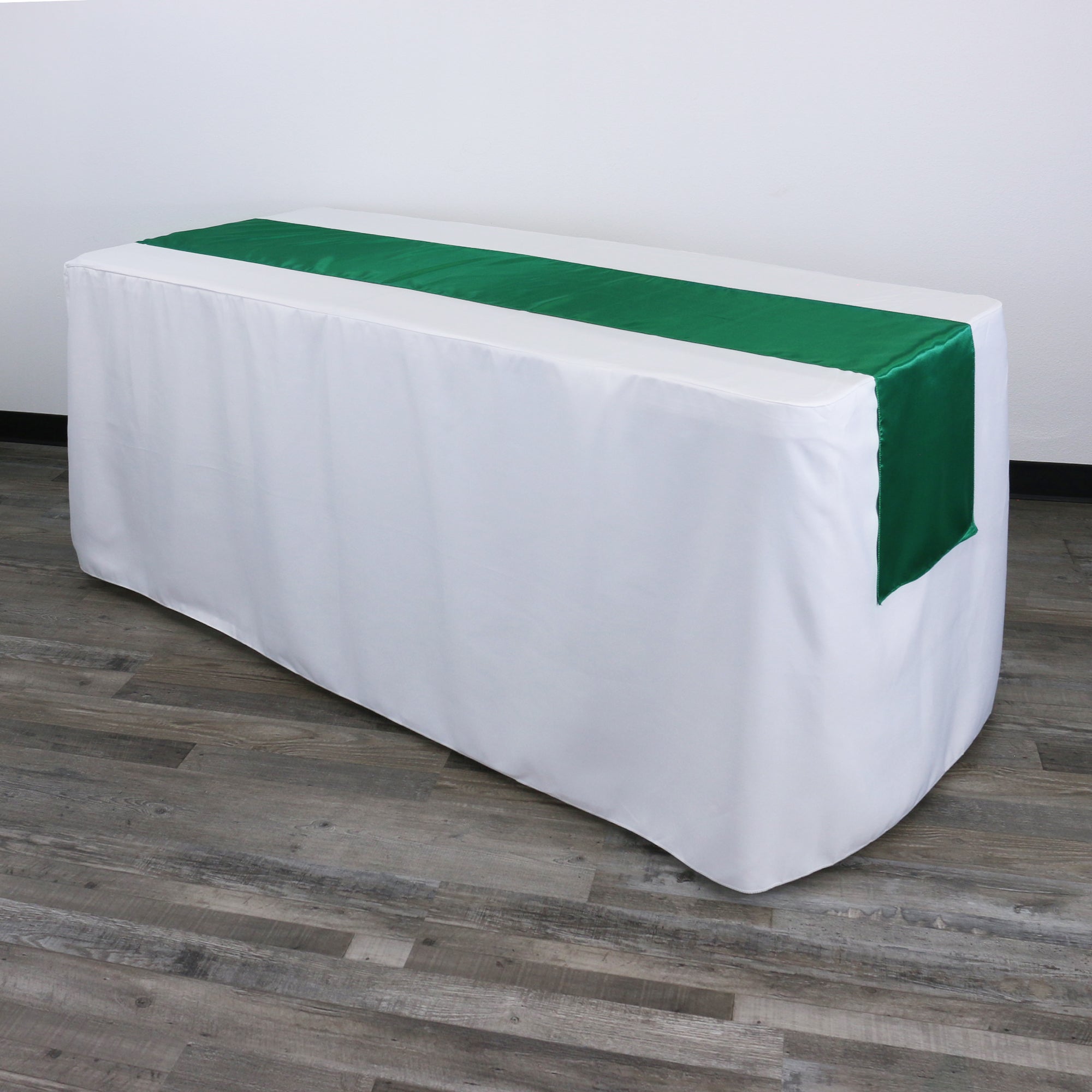 14 x 108 inch Satin Table Runner Hunter Green
