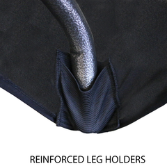 6 ft Round Open Sides Spandex Table Cover Black