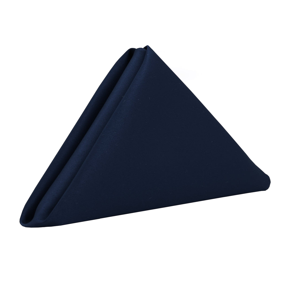 20 inch L'amour Satin Napkins Navy Blue (Pack of 10)