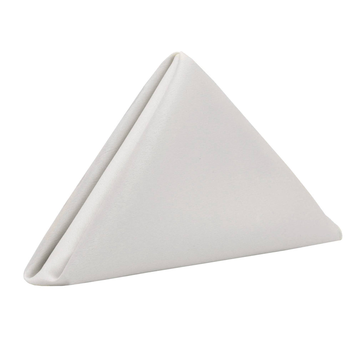 20 inch L'amour Satin Napkins White (Pack of 10)