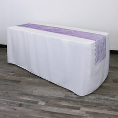 14 x 108 Inch Crushed Velvet Table Runner Lavender