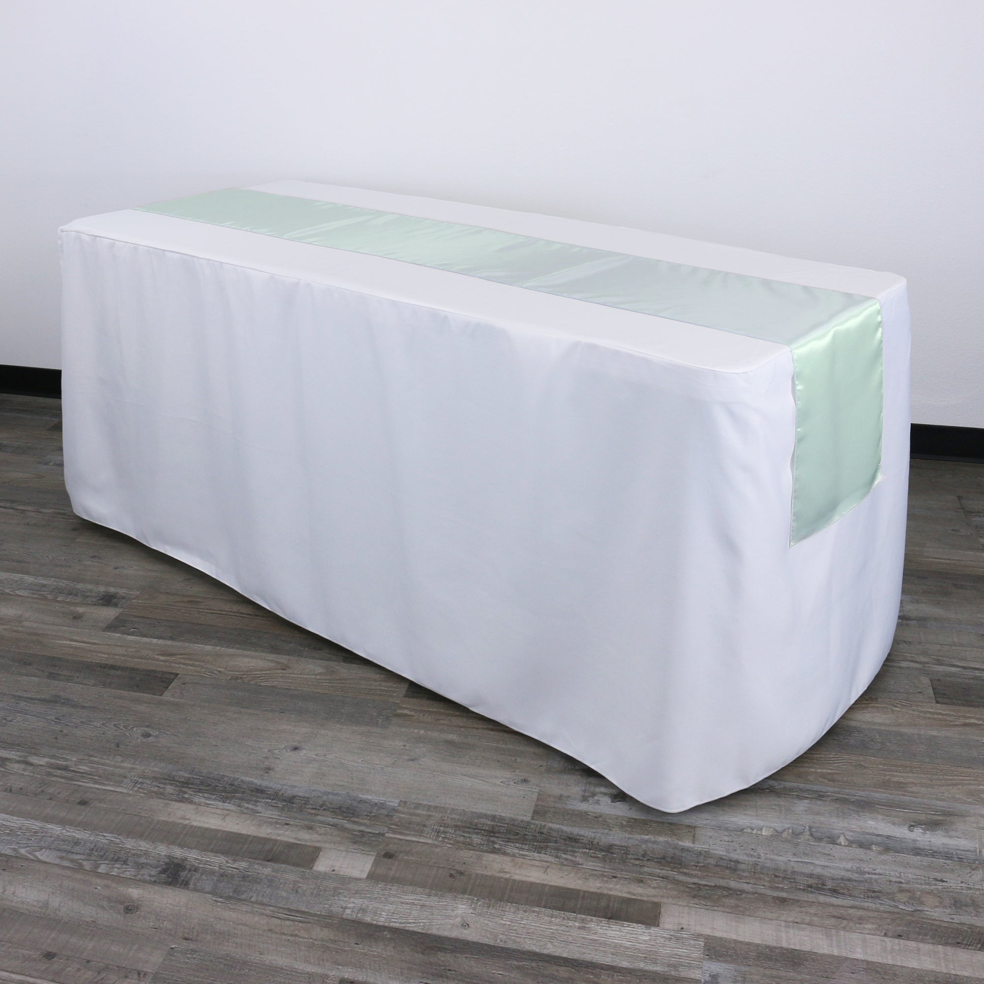 14 x 108 inch Satin Table Runner Mint Green