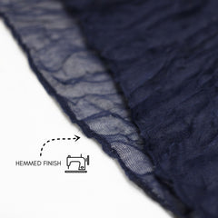 35 in X 10 ft Gauze Cheesecloth Table Runner Navy Blue