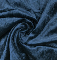 14 x 108 Inch Crushed Velvet Table Runner Navy Blue