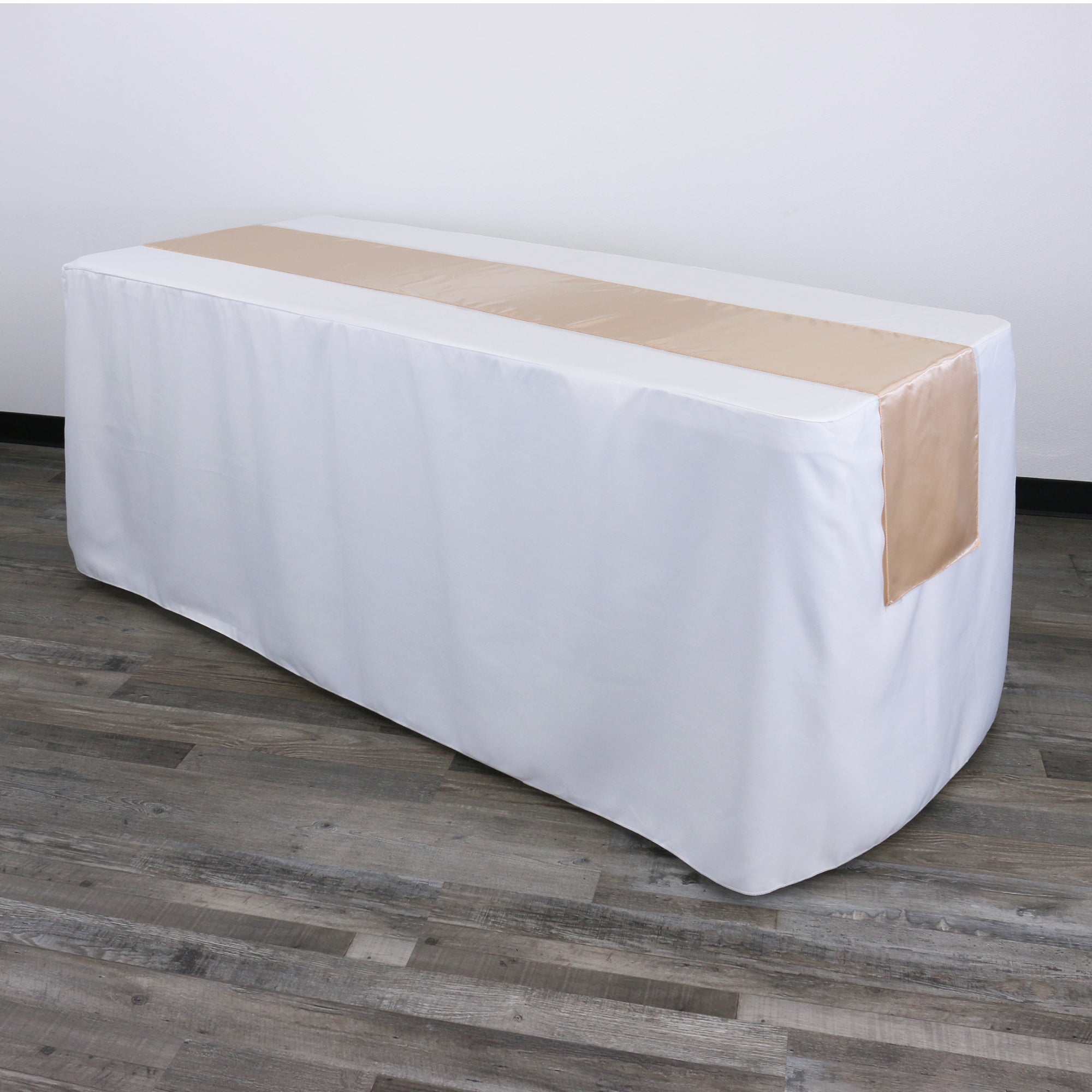 14 x 108 inch Satin Table Runner Peach