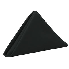 20 inch Polyester Cloth Napkins Black (Pack of 10)