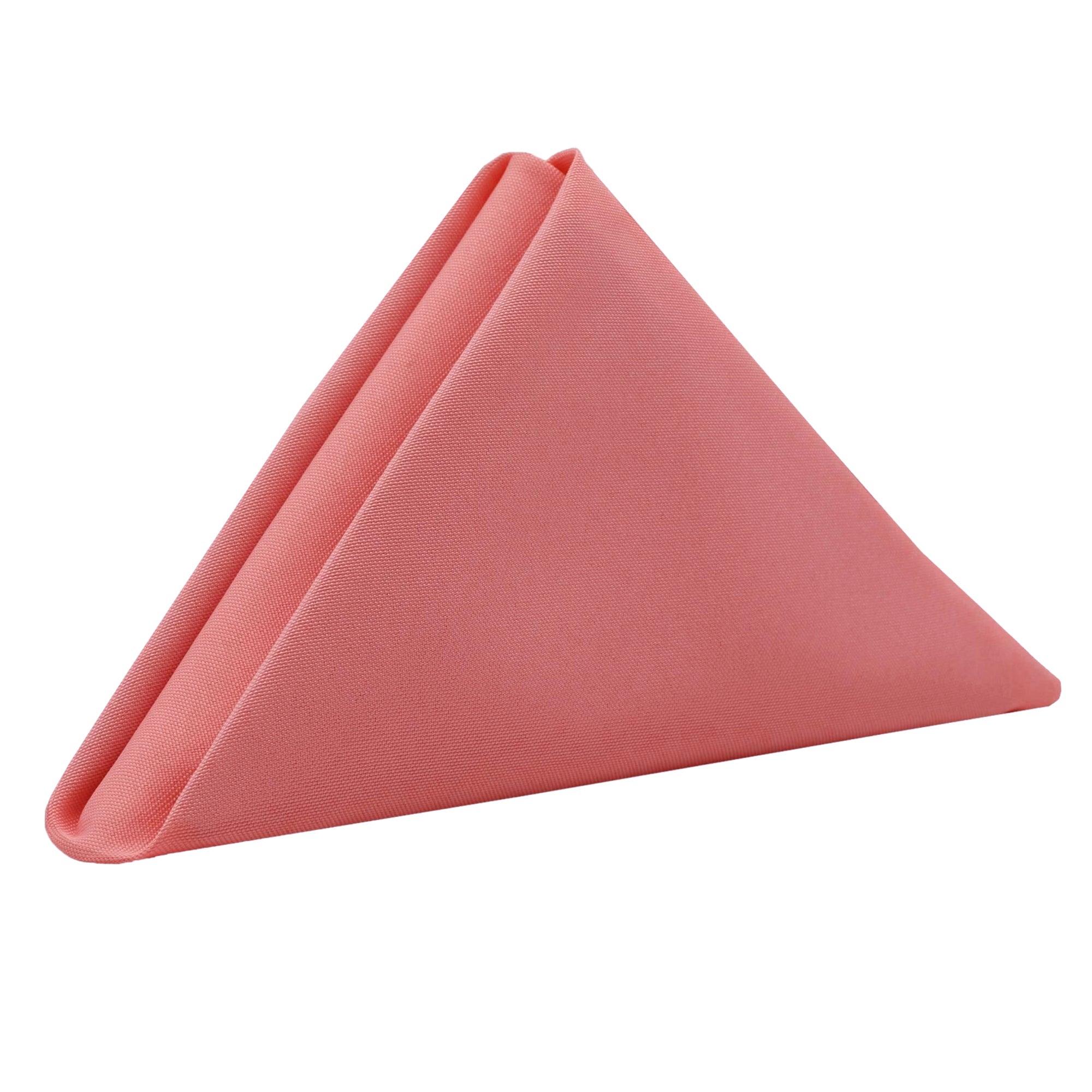 20 inch Polyester Cloth Napkins Coral (Pack of 10)