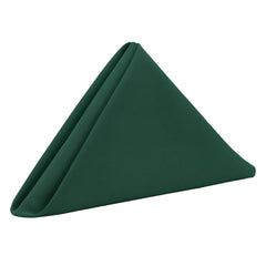 20 inch Polyester Cloth Napkins Hunter Green (Pack of 10)