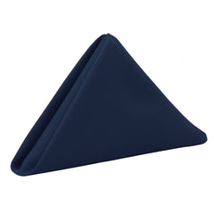20 inch Polyester Cloth Napkins Navy Blue (Pack of 10)