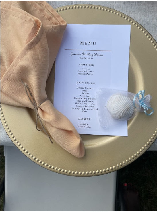 20 inch Polyester Cloth Napkins Peach (Pack of 10)
