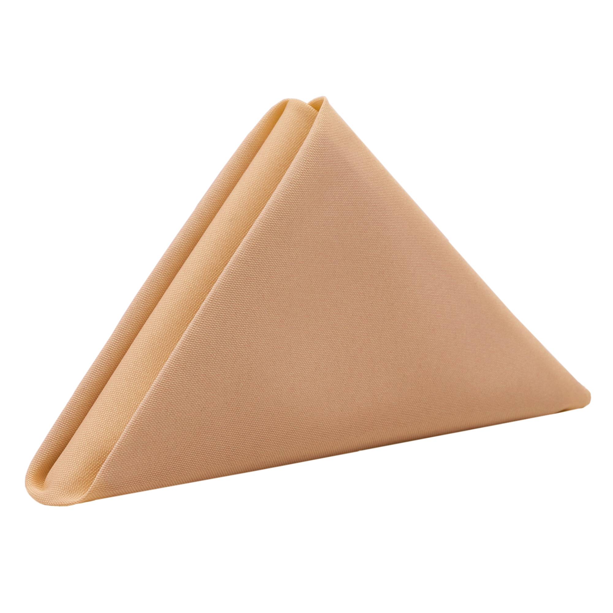 20 inch Polyester Cloth Napkins Peach (Pack of 10)