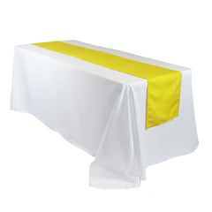 14 x 108 Inch Polyester Table Runner Canary Yellow