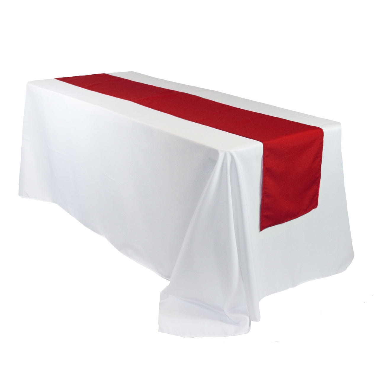 14 x 108 inch Polyester Table Runner Dark Red