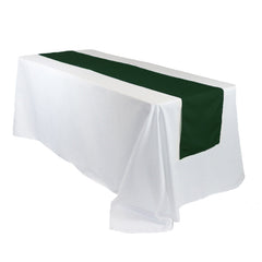 14 x 108 inch Polyester Table Runner Hunter Green