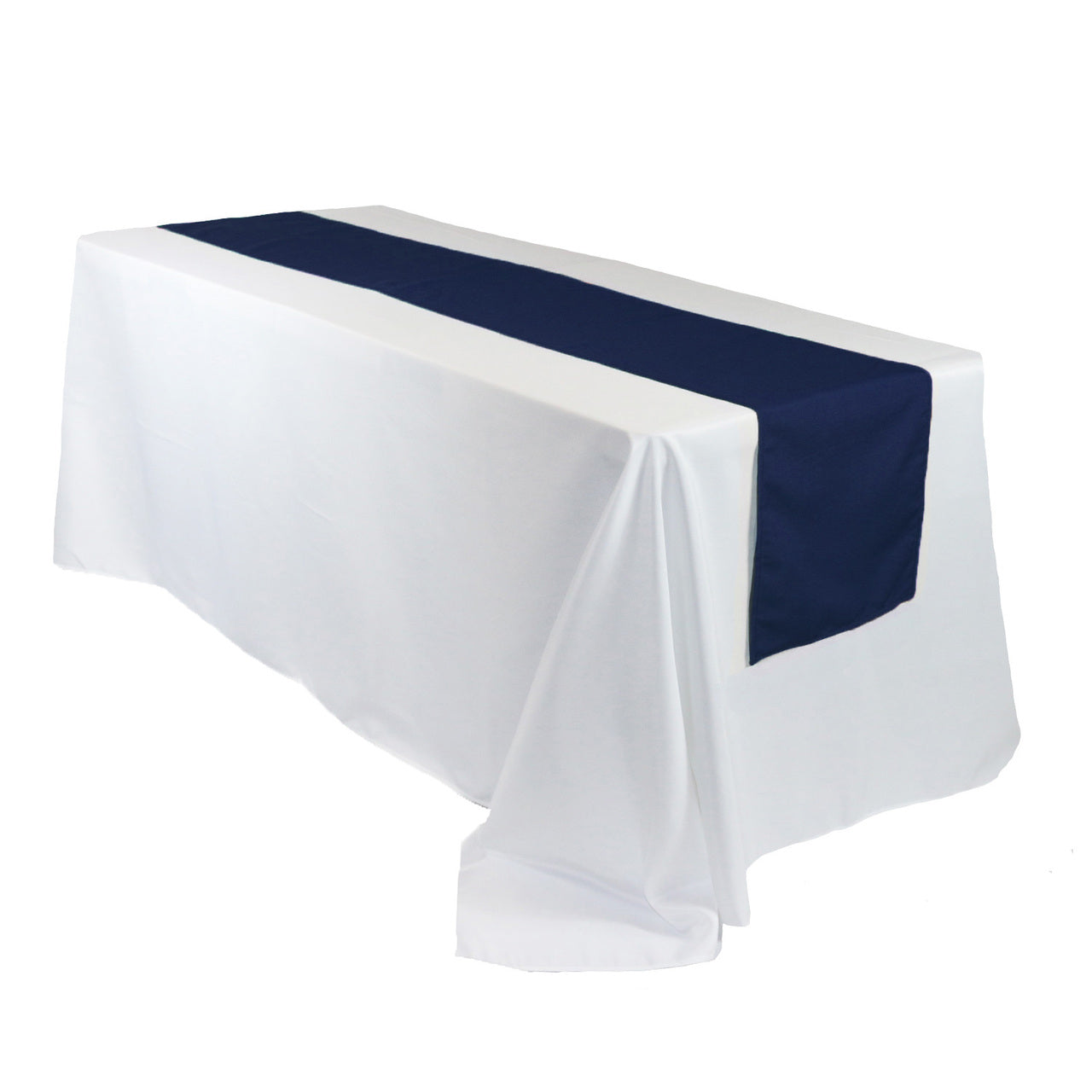 14 x 108 inch Polyester Table Runner Navy Blue