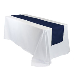 14 x 108 inch Polyester Table Runner Navy Blue