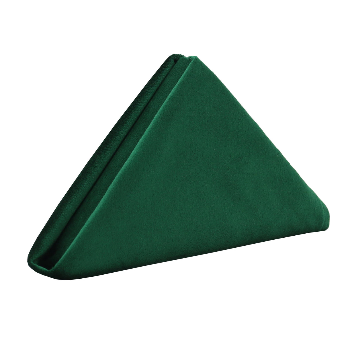 10 Pack 20 Inch Velvet Cloth Napkins Emerald Green