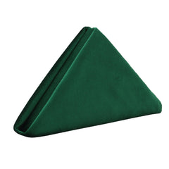 10 Pack 20 Inch Velvet Cloth Napkins Emerald Green