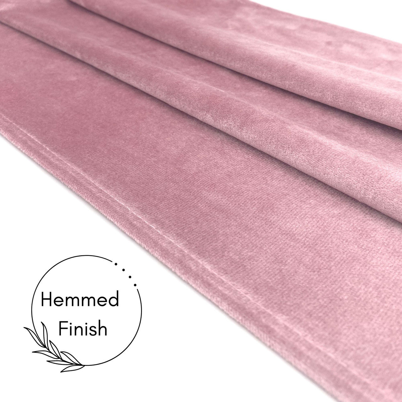 14 x 108 Inch Velvet Table Runner Dusty Rose