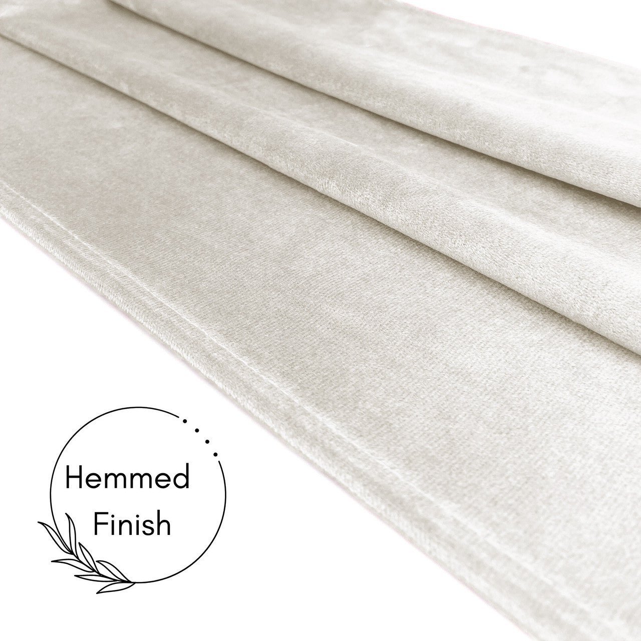 10 Pack 20 Inch Velvet Cloth Napkins Ivory