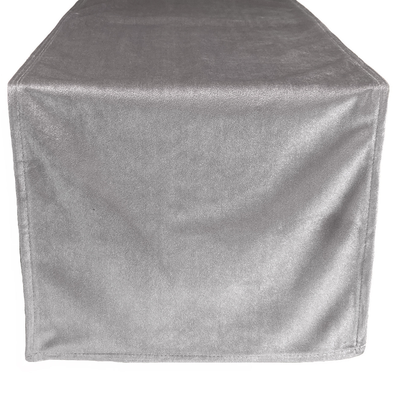 14 x 108 Inch Velvet Table Runner Gray