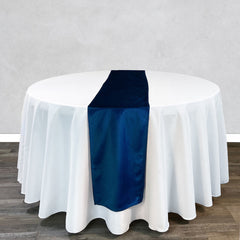 14 x 108 Inch Velvet Table Runner Navy Blue
