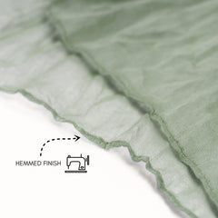 35 in X 10 ft Gauze Cheesecloth Table Runner Sage
