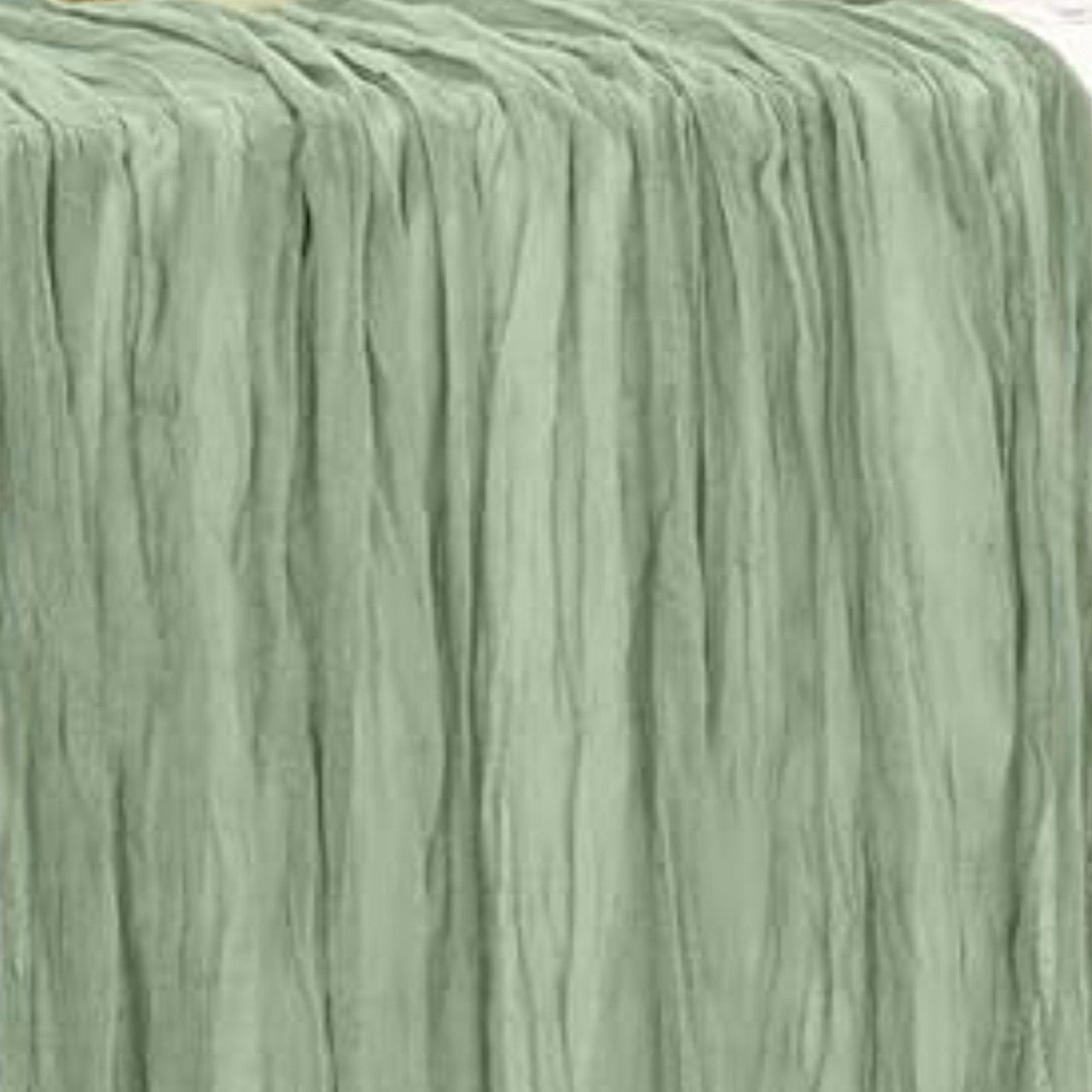 35 in X 10 ft Gauze Cheesecloth Table Runner Sage