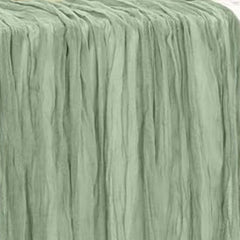 35 in X 10 ft Gauze Cheesecloth Table Runner Sage