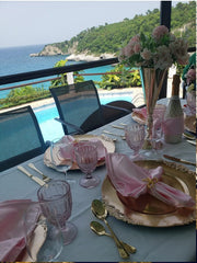 20 inch Satin Cloth Napkins Pink (Pack of 10)