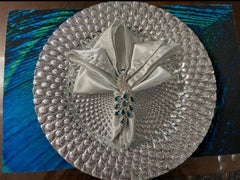20 inch Satin Cloth Napkins Silver (Pack of 10)